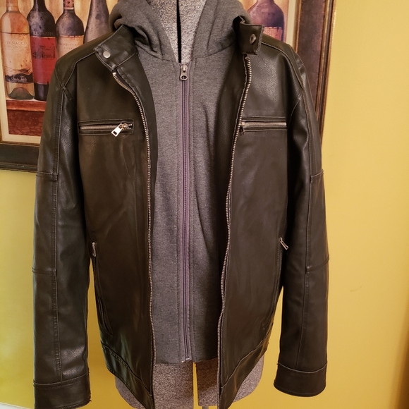 Black Rivet Jackets & Coats Black Rivet Polyvinyl Chloride Jacket